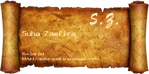 Suha Zamfira névjegykártya